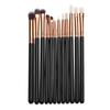 Set de 12 Brochas de Maquillaje con 12 Mangos de Brocha en Rosa Oro Rosa, Set de Herramientas para Ojos, Set Mayorista Rosa Oro Rosa
