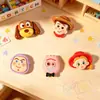 Pegatinas de resina de personajes de dibujos animados pegamento de crema DIY funda de teléfono pasador zapato de madera accesorios de decoración hechos a mano