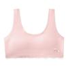 Ropa interior para niñas todo en uno sin costuras con copa fija Período de desarrollo Chaleco pequeño para niñas Delgado Estudiante Adolescente Sujetador deportivo
