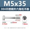 Tornillos Antiaflojamiento Hexagonales Externos de Acero Inoxidable 304 Gb838 M4-M12 Tornillos y Pernos Anticaída Antiaflojamiento de Rosca Parcial