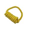 Nuevo juguete de cuerda de algodón para perros de Amazon, anillo de tracción de cuerda de algodón con nudo, resistente a la mordida, para molares, perros medianos y grandes, suministros para mascotas