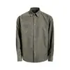 Camisa de manga larga a rayas verticales estilo retro americano para hombre, holgada y casual, adecuada para primavera y otoño, estilo japonés, cuello camisero, marca de moda