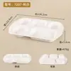 Prato para Fast Food, Prato Dividido, Louça Comercial de Melamina, Prato de Cinco Compartimentos de Porcelana Imitada, Prato Especial para Cantina, Fábrica e Escola
