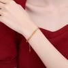 Pulsera de cola de fénix de lujo ligera para mujer, estilo étnico, diseño de nicho, exquisita y elegante pulsera hueca de oro vietnamita nueva