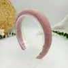 Faixa de Cabelo Cruzada de Cor Sólida Tecida Xadrez com Strass e Cabeça de Esponja Antiderrapante Versátil Emagrecedora de Rosto Acessório de Cabelo Mostra Temperamento