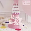 Chapéu de Aniversário de Feltro com Laço Popular Ins Coreano Criativo DIY Crianças Feliz Aniversário Margarida Nuvem Asas Chapéu