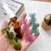 Xinzhimeng Joyería Acetato Clip sin Costuras Clip Borde de Corazón Clip Floral Coreano Clip de Borde Clip para Flequillo Clip Superior Pinza para el Cabello