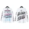 Sudadera con Estampado Retro Street Rock de Moda Hellstar de Manga Larga para Hombre y Mujer Corte Holgado