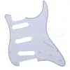 Placa Protectora Eléctrica de Guitarra Sola St Sq Sss Panel Frontal de Guitarra Eléctrica Borde de Tres Capas Blanco Negro Blanco