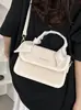 Bolso Pequeño Cuadrado de Hombro Estilo Solapa de PU 2026, Bolso de Hombro Simple Vintage para Mujer, Bolso Cruzado de Hombro, Moderno y Elegante