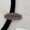 Presilha de Cabelo Fofa Estilo Francês de Pelúcia Quadrada BB Clip Fio de Tricô Colorida Grampo de Cabelo Grampo de Franja Acessório de Cabelo