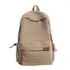 Mochila escolar de gran capacidad estilo bosque para mujeres estudiantes universitarias mochila simple de color sólido de pana japonesa estudiantes de secundaria mochila de viaje