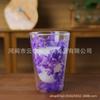 Taza de Doble Capa de Vidrio de Borosilicato Resistente al Calor Creativa Transfronteriza Taza de Flores Secas Taza para Desayuno Leche Café Taza para Beber para el Hogar