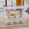 Caja de exhibición acrílica para pastelería de 3 bandejas, comercial, para mostrador, de panadería, transfronteriza preferida Amazon