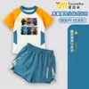 Traje de baño de dos piezas para niños Delta Force, secado rápido, estilo fuerzas especiales, traje de baño con bloques de color para niños, protección solar, juego completo