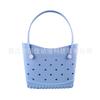 Bolsa de Playa Eva Estilo Coreano Ligera Gran Capacidad Bolsa de Agujeros Se Puede DIY Joyería Accesorios Estilo Vacaciones de Verano Bolsa Tote
