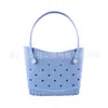 Bolsa de playa de EVA, popular en Europa y América, bolsa perforada para vacaciones y piscinas, bolso de mano práctico de gran capacidad para mujer, estilo de verano