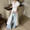 Vestido de Moda Coreana para Mujer de Alta Gama Chic con Diseño Único de Botonadura Única de Dongdaemun