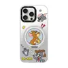 Funda con Soporte Magnético Tom y Jerry para Apple 16 Funda para Teléfono Pivot 13Pro Huawei 15 Dibujos Animados 14 Pareja 17