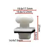 Adecuado para Ford FORO, placa de protección de coche, hebilla de revestimiento, hebilla de ceja de rueda, D425 OE:W705849-S300