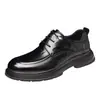 Piel de Vaca de Capa Superior para Hombre Transpirables Antideslizantes Nuevos Zapatos de Cuero para Hombre Formales de Negocios Cuero Genuino Zapatos de Trabajo Derby