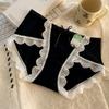 Ropa Interior de Modal para Mujer, Seda de Morera 7A, Antibacteriana, Entrepierna Extendida, Ribete de Encaje, Estilo Puro Deseo, Venta al por Mayor para Damas
