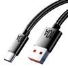 Cable de datos trenzado de carga rápida 10A carga super flash de 120W para Huawei glory millet cable USB de carga rápida coche