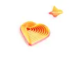 Juguete Impreso en 3D Corazón Redondo en Forma de Corazón Juguete para Aliviar el Estrés Torre de Rábanos Fidget Fractal Hexágono Juguete para Aliviar el Estrés