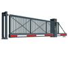 Puerta Eléctrica Colgante sin Rieles para Empresas y Fábricas, Puerta Colgante de Aleación de Aluminio, Puerta de Fabricación Extranjera, Puerta Telescópica Segmentada Lineal