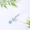 Llavero Colgante de Gato de Cerámica Sakura Colgante para Lanyard de Teléfono Móvil Colgante de Cadena Colgante de Flor Joyería de Estilo Lindo Venta Directa