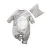Mono con capucha de primavera para bebé, dibujos animados, totoro, para gatear, algodón, estilo ins, para salidas de bebés, hombres y mujeres, ropa ha al por mayor