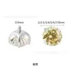 Aretes de Titanio G23 Chapados en Platino para Hélice Auricular Aretes de Titanio Chapados al Vacío en Oro Blanco Joyería para Piercing Corporal con Zirconia 5A