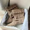 Versión de Piel de Vaca Estilo Coreano Punto de Nicho Punta Fina Botines Cortos Ocultos que Aumentan la Altura para Mujer 2026 Nuevos Botines Adelgazantes con Cordones Botas Vaqueras Occidentales