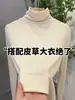 Camiseta de Cuello Alto de Manga Larga Cálida de Terciopelo Plus de Alta Calidad, Alta Elasticidad, Capa Base Interior para Mujer, Nueva Versátil Adelgazante Otoño/Invierno 2026