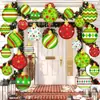 Enfeites de Natal novos transfronteiriços bola de Natal muleta de doces para interior e exterior pingente de árvore de Natal decorações de jardim de gramado