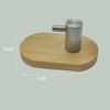 Gancho creativo para toallas y ropa sin perforaciones para puerta de cocina o baño, gancho de bambú en forma de L para vestidor, venta al por mayor
