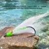 Garça branca, chama verde, Crazy Charlie, isca de pesca com mosca, isca artificial, mosca