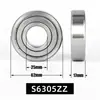Acero Inoxidable Rodamiento Miniatura de Bolas de Surco Profundo Acero Inoxidable 420 S6300ZZ S6301ZZ S6302ZZ