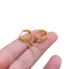 Pendientes de Hielo Triturado Dorados de Venta Caliente Transfronterizos, Accesorios para Orejas Simples Versátiles de Gama Alta, Pendientes de Diseño de Nicho de Moda