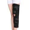 Rodillera disponible en stock con soporte de placa de acero, rodillera de fijación para articulación de rodilla para lesiones de rodilla y rehabilitación de la articulación de la rodilla