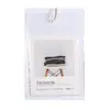 Etiqueta de ropa en stock con bolsa de plástico universal para colgar jeans ropa de hombre y mujer nueva