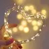 Lámpara de cadena lámpara de alambre de cobre led bombilla pequeña material de embalaje para ramo fresco decoración de pastel lámpara lámpara intermitente lámpara pequeña de color
