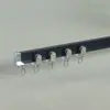 Trilho Curvo de Liga de Alumínio Espesso e Resistente para Cortina Trilho de Cortina em L ou U para Varanda Janela Saliente Trilho Curvo Dobrável à Mão
