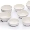 Tazón de arroz de melamina comida rápida buffet tazón cuadrado tazón para sopa tazón para fideos tazón blanco para avena tazón pequeño tazón de plástico comercial para arroz