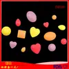 Todos son molde de gota de pegamento DIY cuadrado de corazón de melocotón Oval molde para decoración de pastel de chocolate hecho a mano Joya de la luz de luna