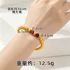 Pulsera de la alegría de segunda generación de oro de arena vietnamita con imitación de turquesa para mujer, estilo retro palacio, pulsera de cadena de cuentas esmeriladas de imitación de oro, accesorios
