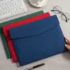 Bolsa de documento de couro A4 à prova d'água com botão de pressão, bolsa para arquivos, porta-documentos, maleta de negócios à prova d'água atacado