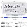 Guangna 3600 blanco doble punta tejido Bolígrafo Impermeable no se decolora pintura artística bolígrafo de alto brillo pintado a mano marcador textil