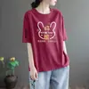 Artículos de excedente de comercio exterior transfronterizo de marcas famosas, con etiquetas retiradas, devueltos de la tienda, camiseta casual simple de manga corta holgada para adelgazar de comercio exterior, cuello redondo