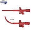 J.30021 * gancho de teste flexível seguro rápido e flexível com conector de segurança de 4 mm